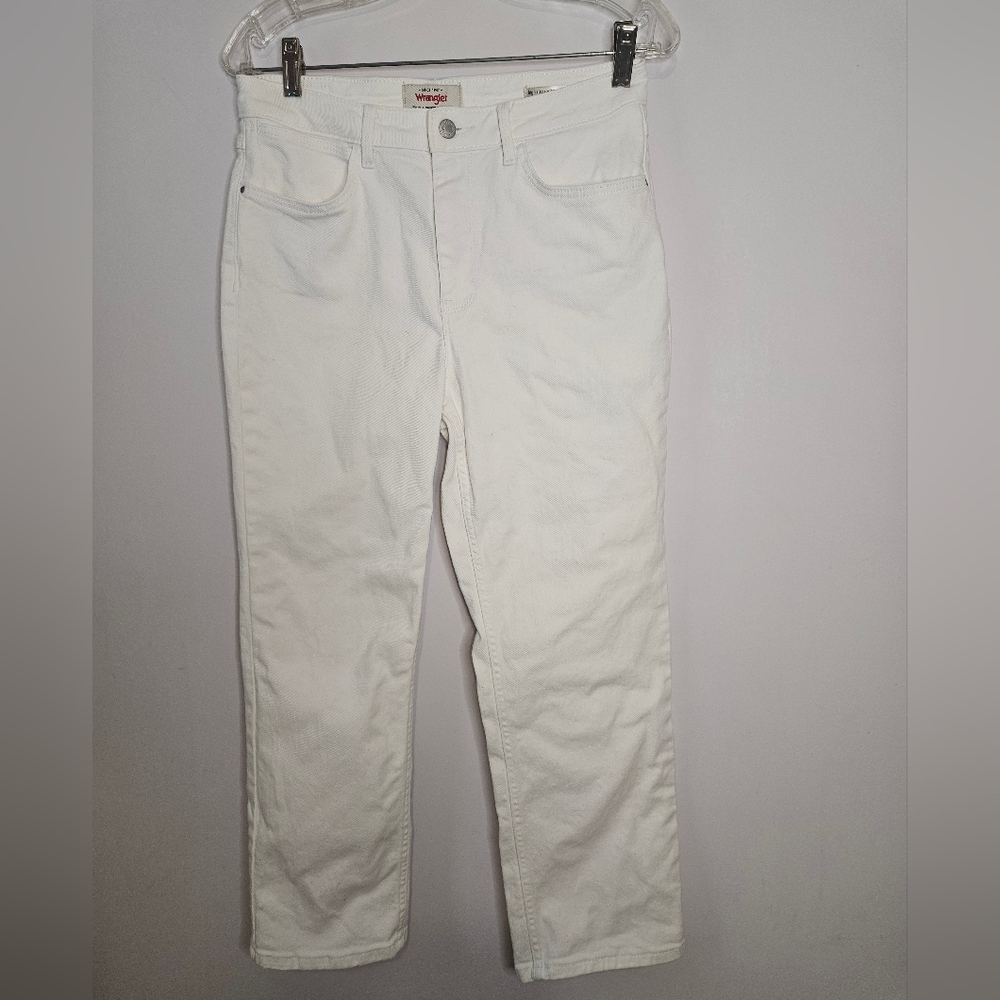 Wrangler High Rise Rodeo Straight Crop Jeans